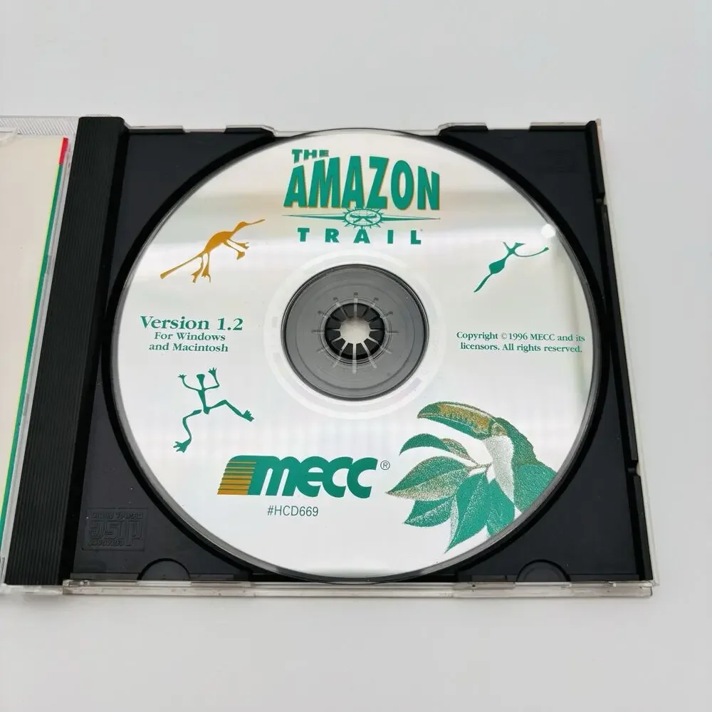 The Amazon Trail Microsoft Windows 95 Cd Rom. Very Good Condition.